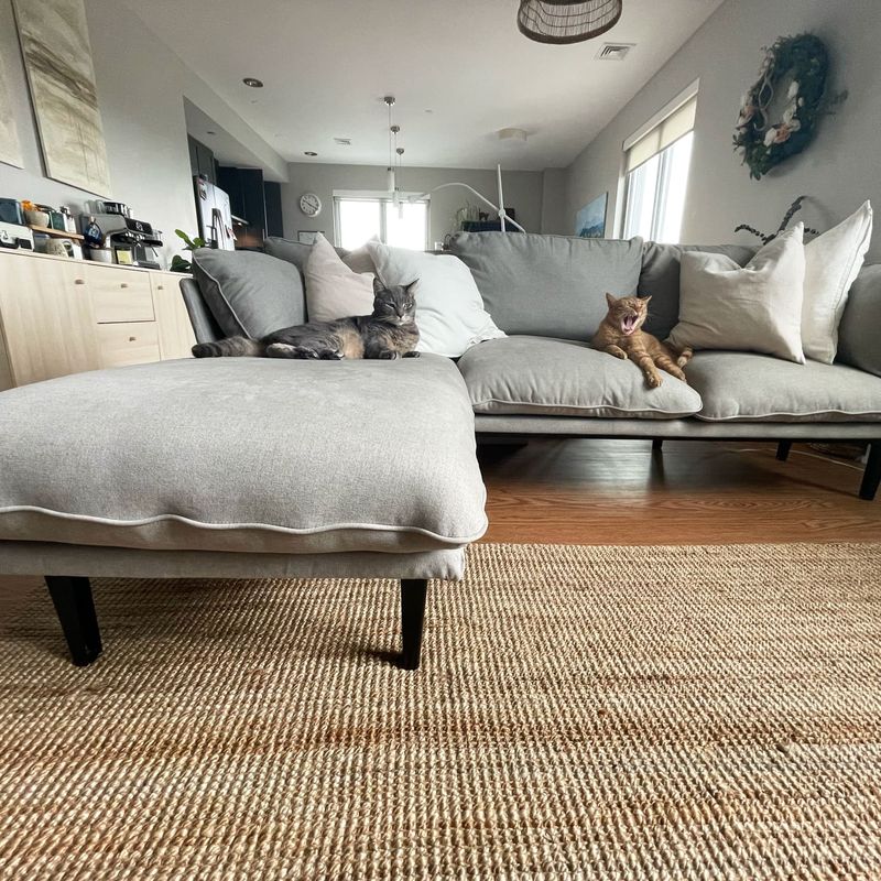 Polyester Blend Sectional