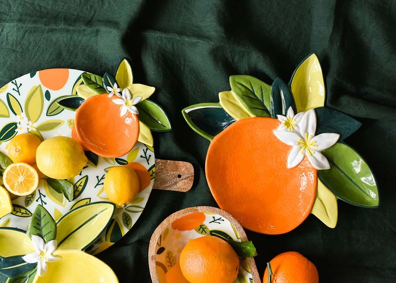 Bright Fruit-Themed Dishware for Open Shelving