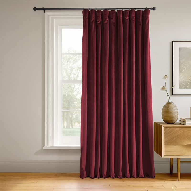 Burgundy Curtains for Drama