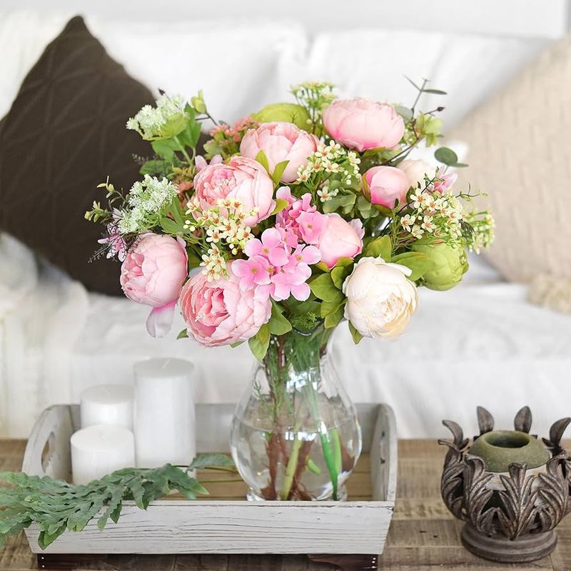 Added a Single Fresh Floral Arrangement