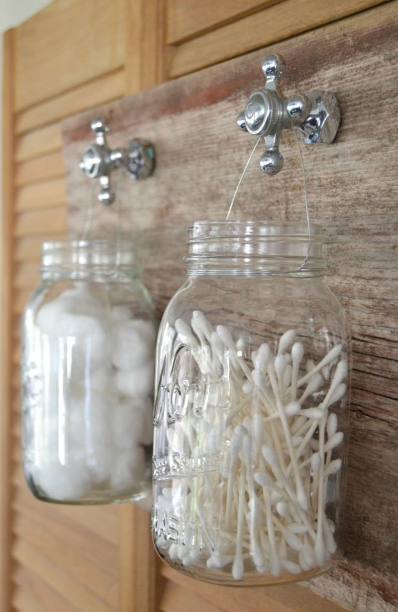 Mason Jar Wall Organizers