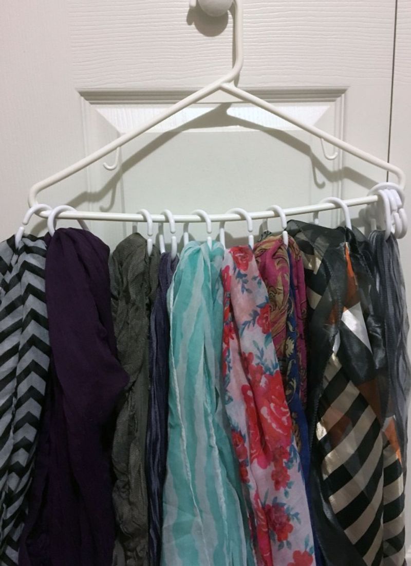 Shower Curtain Ring Scarf Hangers