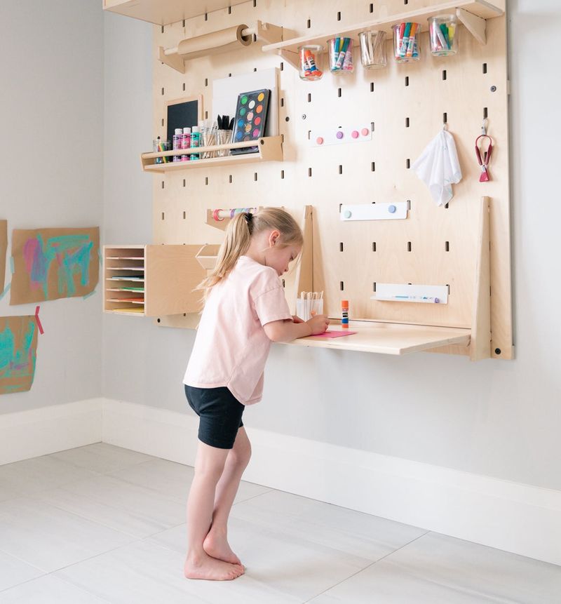 Wall-mounted desks