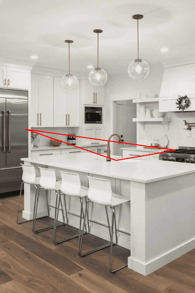 No Clear Path Between Sink, Stove, and Fridge