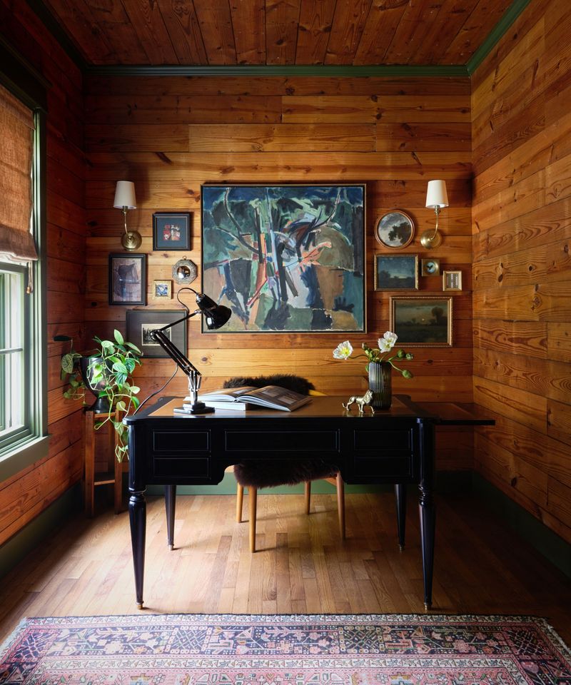 Wood Paneling Meets Modern Poise