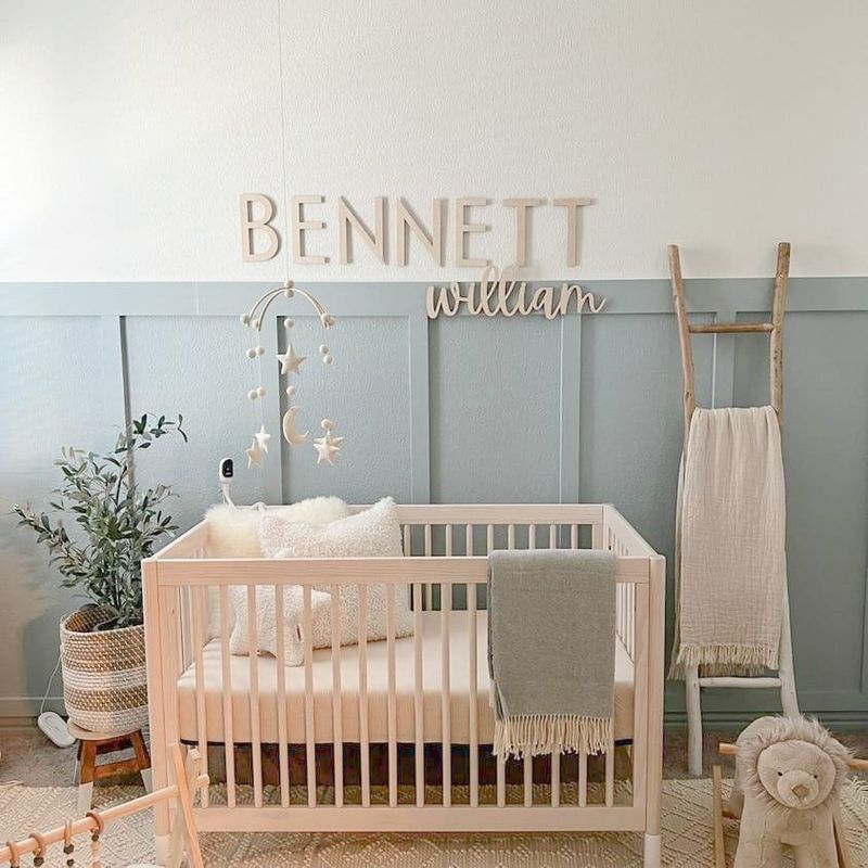 Painted Wooden Letter Blocks