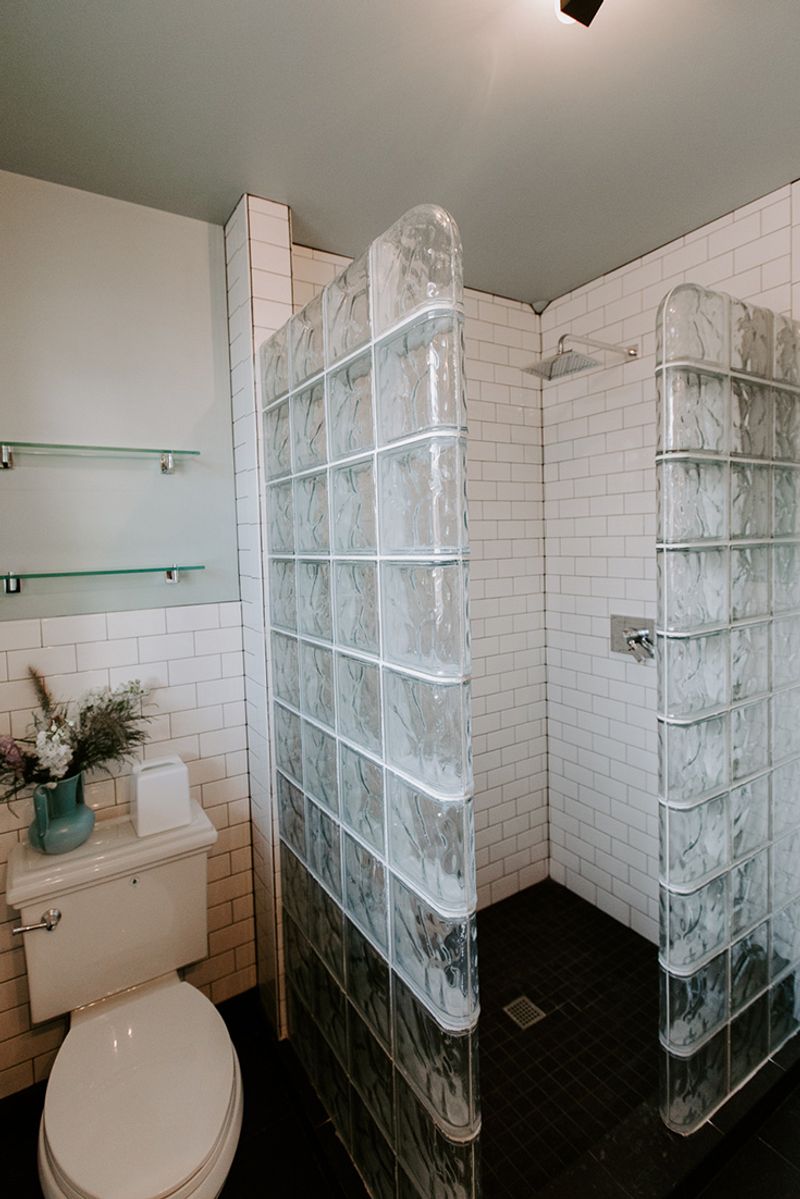 Glass Block Shower Walls