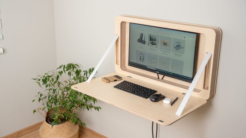 Fold-Down Wall Desk