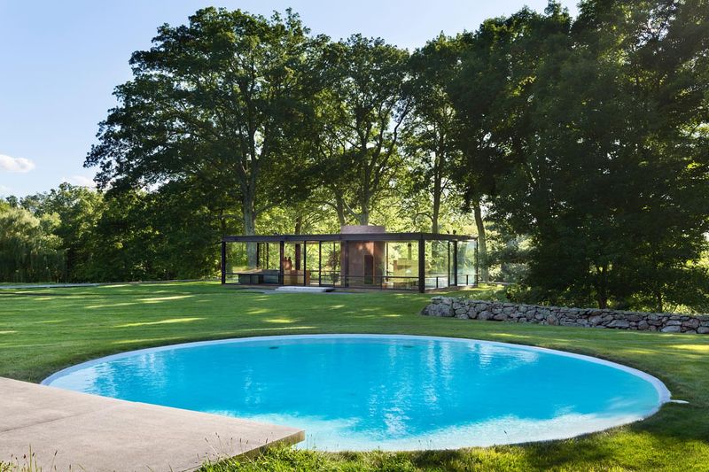 Glass House Pool, New Canaan, Connecticut