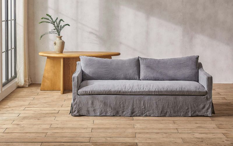 Canvas Slipcovered Couch