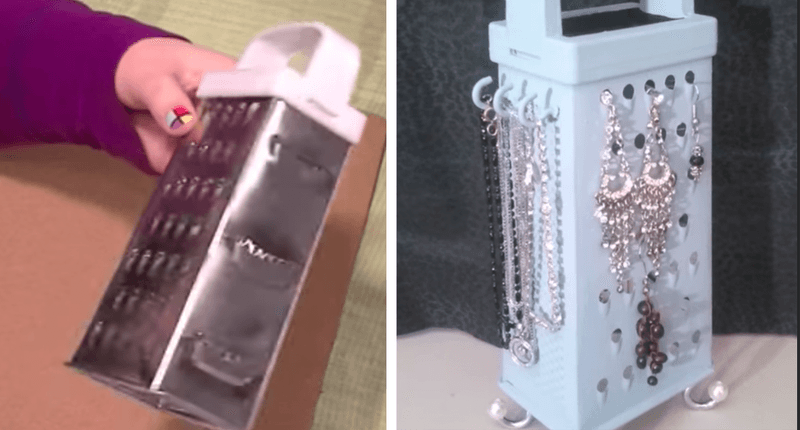 Repurpose a Grater as a Jewelry Holder