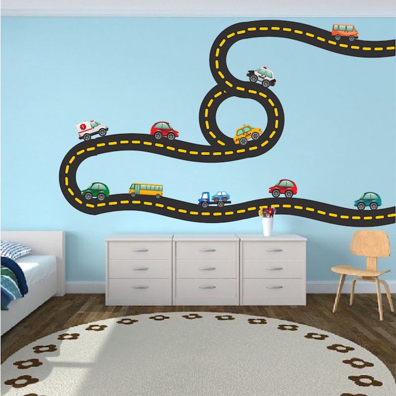 Cars Racetrack Wall