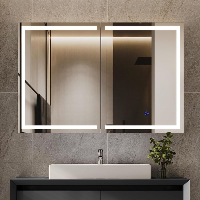 Mirror Cabinets with Backlighting