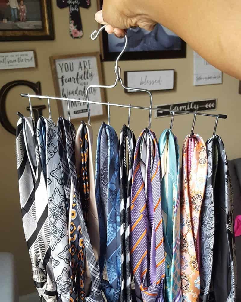 Overstuffed tie racks