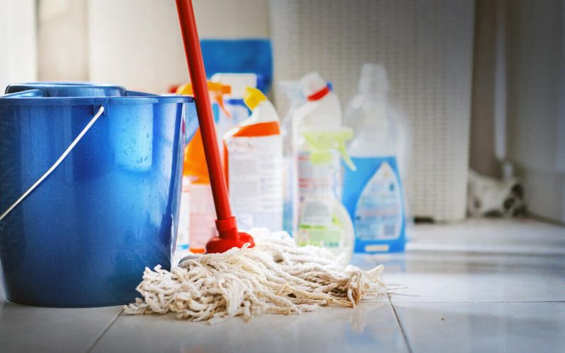 Keep Cleaning Supplies Where You Use Them