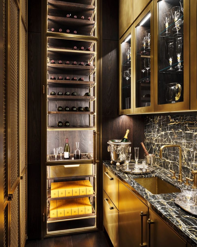 Cellar → Modern Wine Fridge or Bar Cart