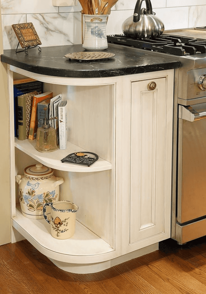 Rounded Corner Cabinetry