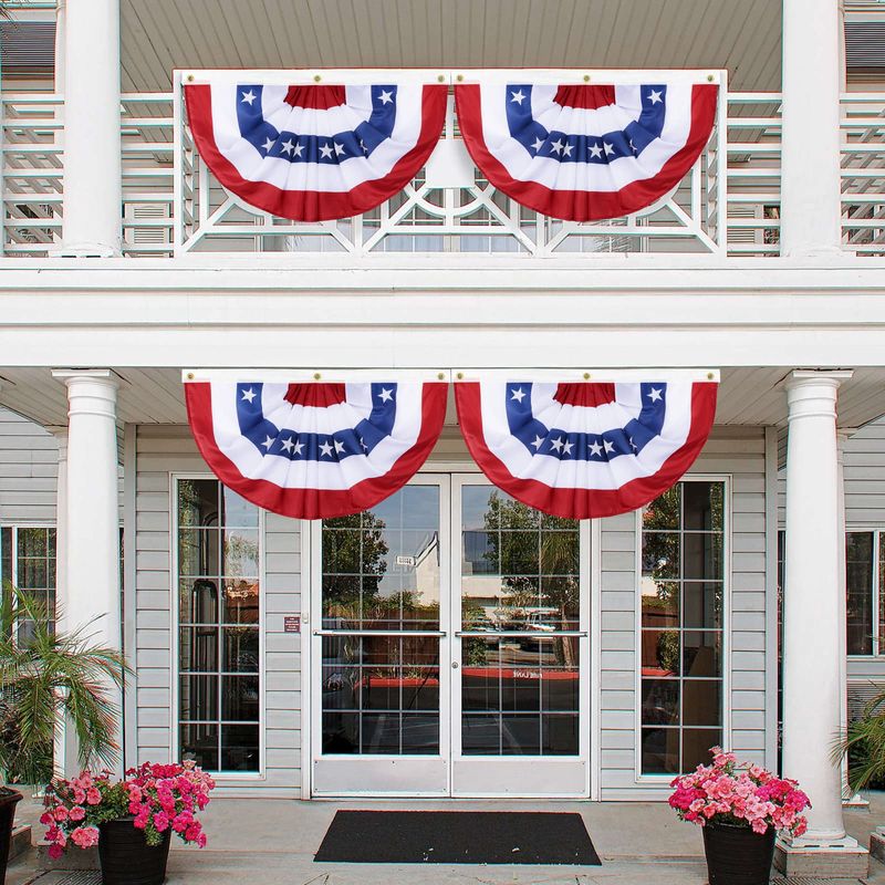 Draped Fabric Swags Over Entryways