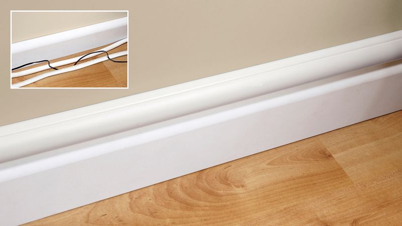 Baseboard cord channel