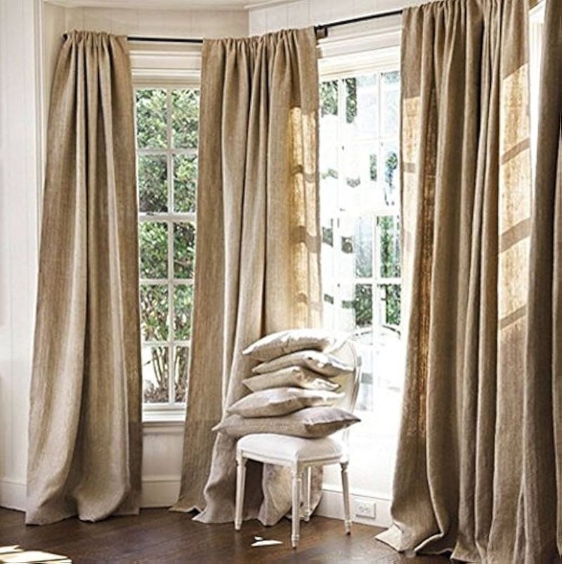 Burlap Curtains That Block No Light