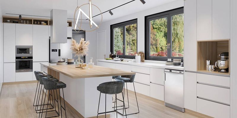 Breakfast Room → Kitchen Island Seating