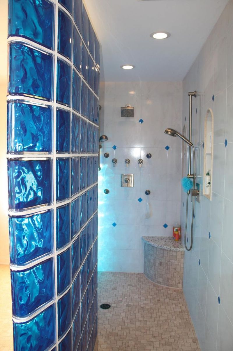 Colored Glass Block Features