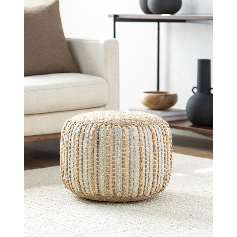 Natural Fiber Poufs