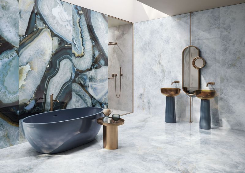Agate-Inspired Stone Tiles