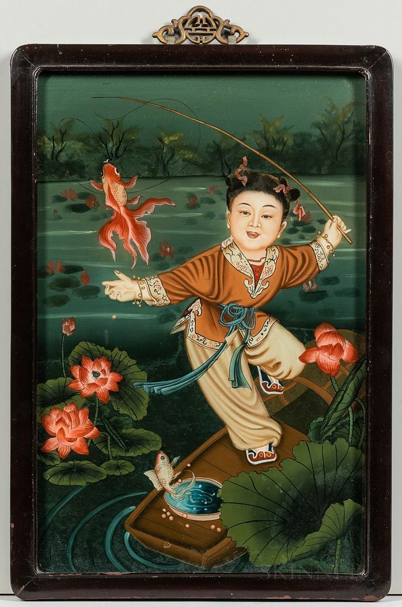 Reverse Glass Painting