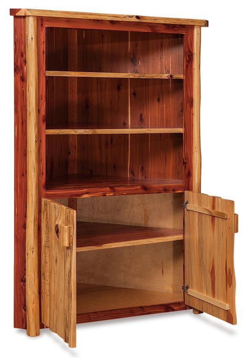 Unfinished Wood Hutch for a Raw, Rustic Look