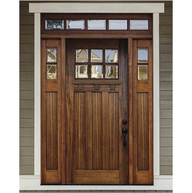 Stained Glass Transoms with Modern Door Frames