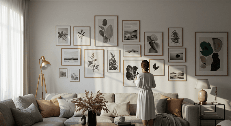 Arrange Color-Themed Art Clusters