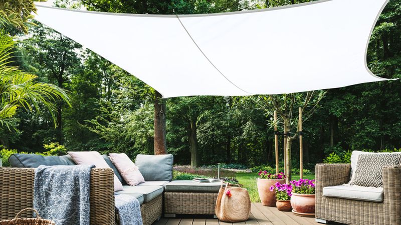 Create Instant Shade With A Sail Or Umbrella