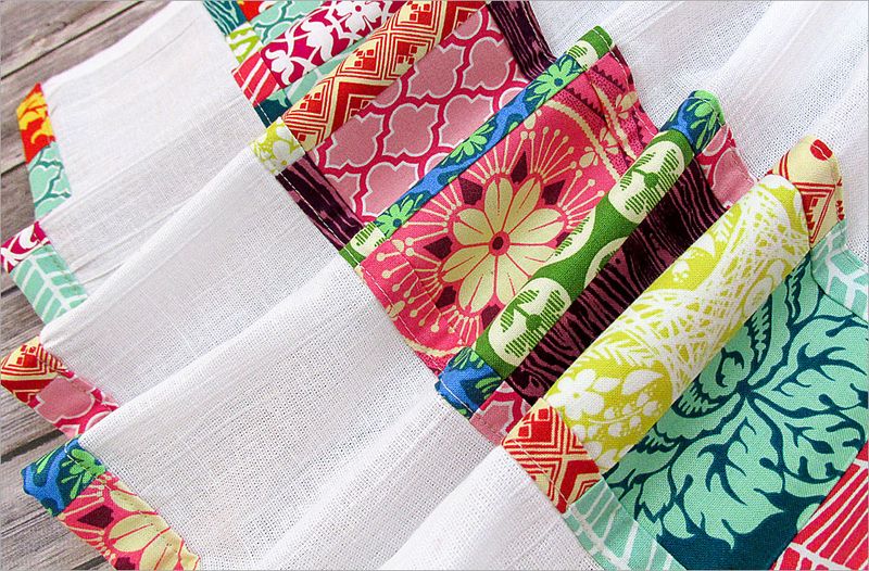 Patterned tea towels