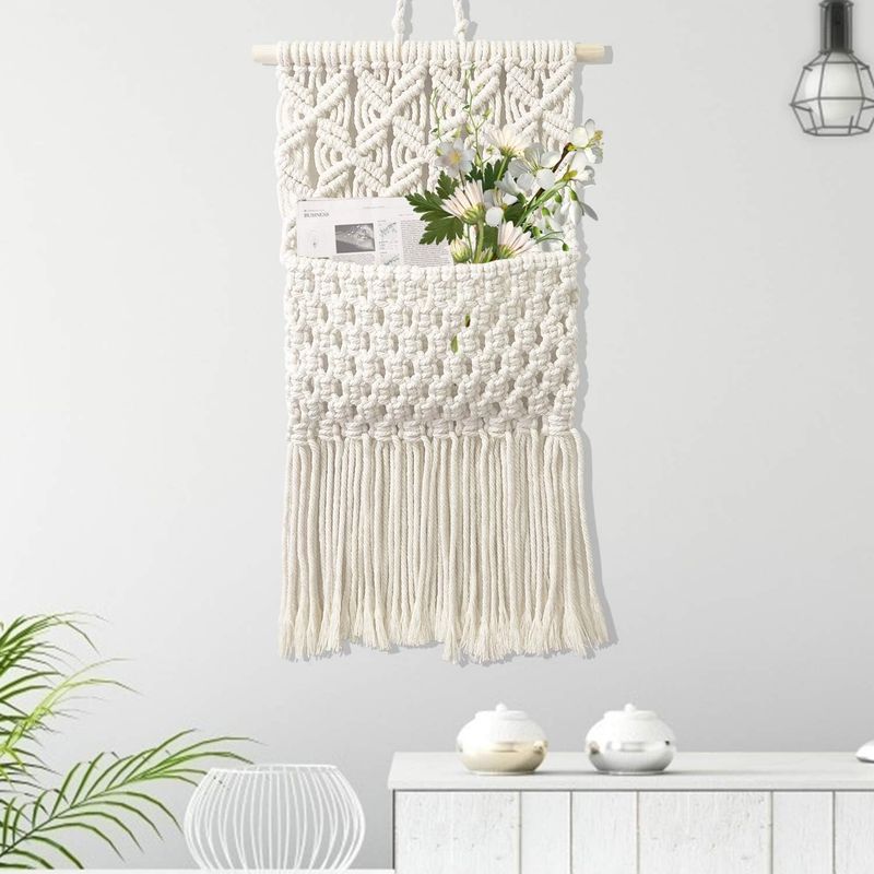 Hanging Woven Wall Pockets