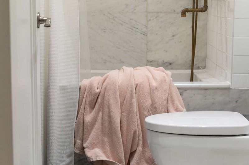 Towel Mountain In The Bathroom