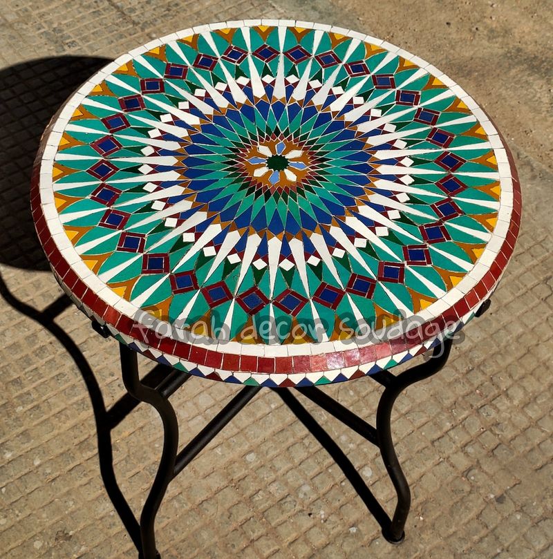Add colorful mosaic accents