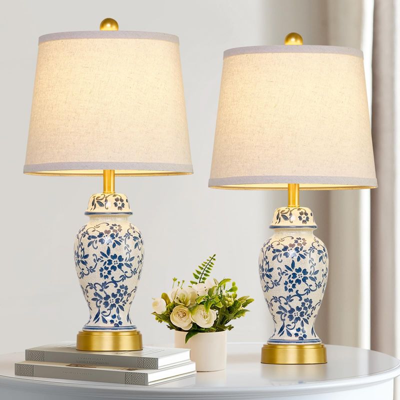 Blue and White Porcelain Lamps