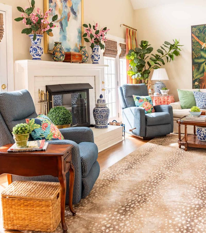 Use Area Rugs to Hide Flaws