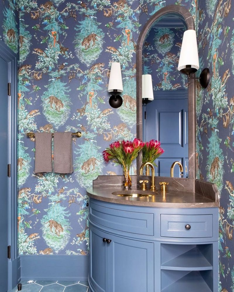 Apply Bold Wallpaper in Small Areas