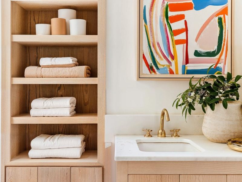 Open Shelving for Towels
