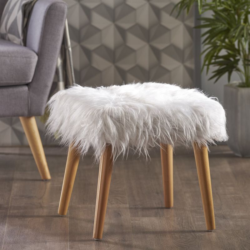 Christopher Knight Home Faux Fur Ottoman