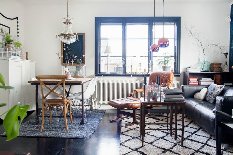 Break Up Large Rooms with Rugs