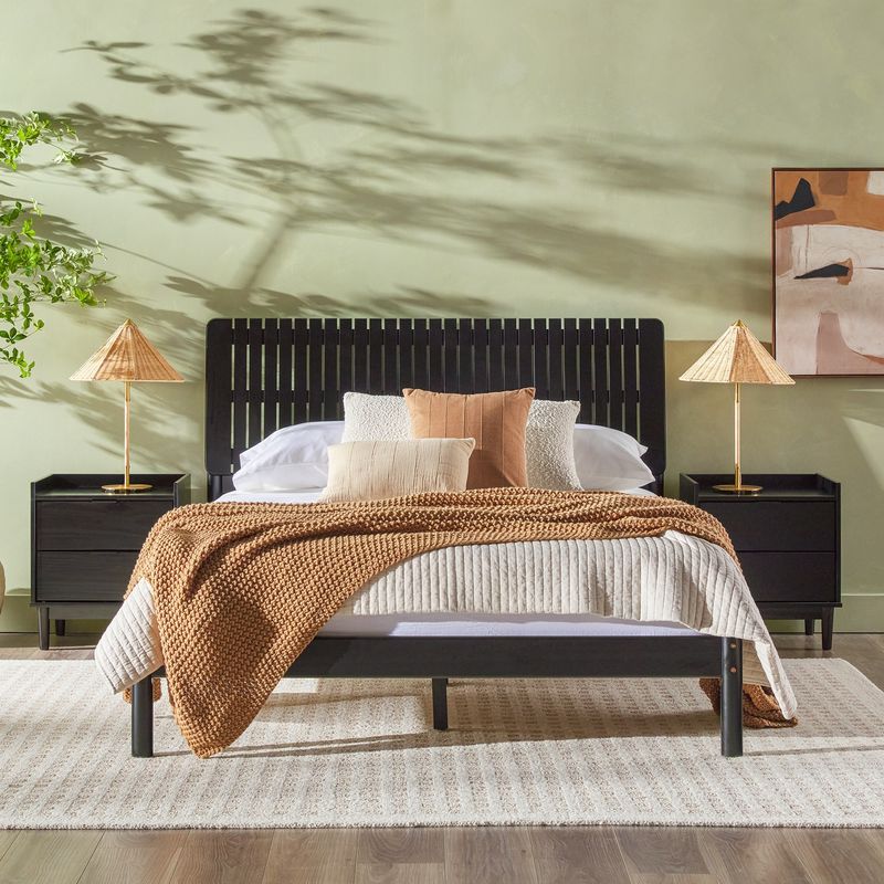 Teak Slat Headboard