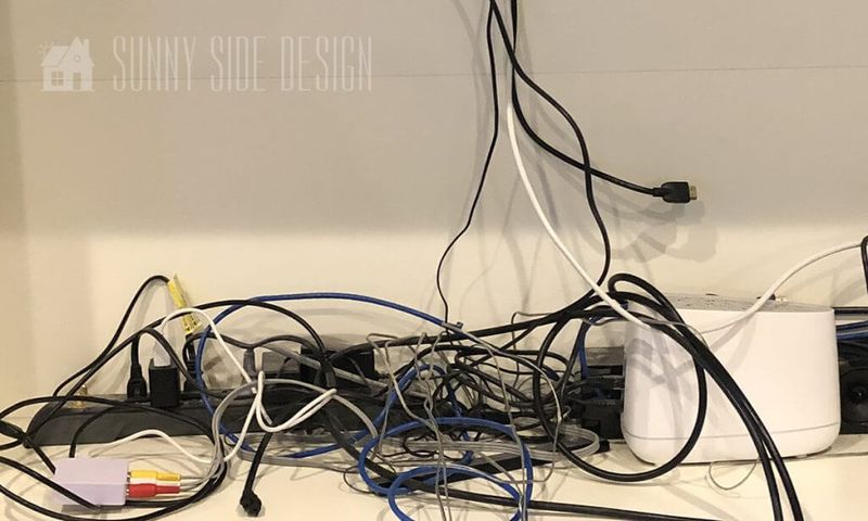 Forgetting to Hide Cords and Clutter
