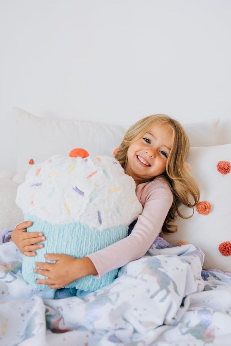 Pastel cupcake-shaped cushions