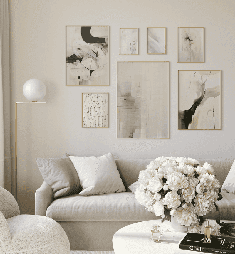 Choose Low-Contrast Wall Art in Soft Palettes