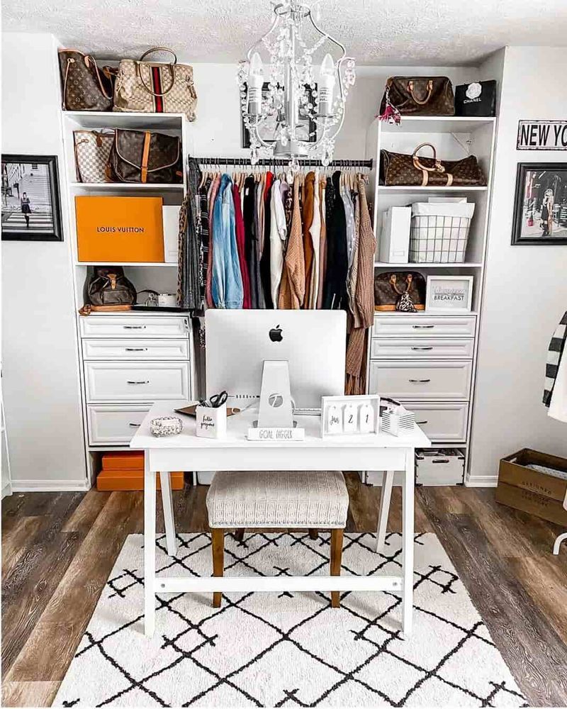 Closet desks or vanities