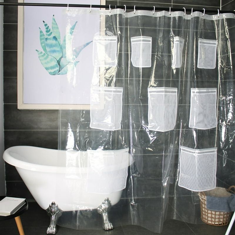 Shower Curtain With Pockets