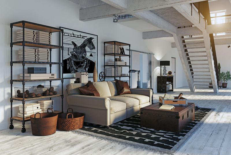 Mix of Metal and Wood Decor